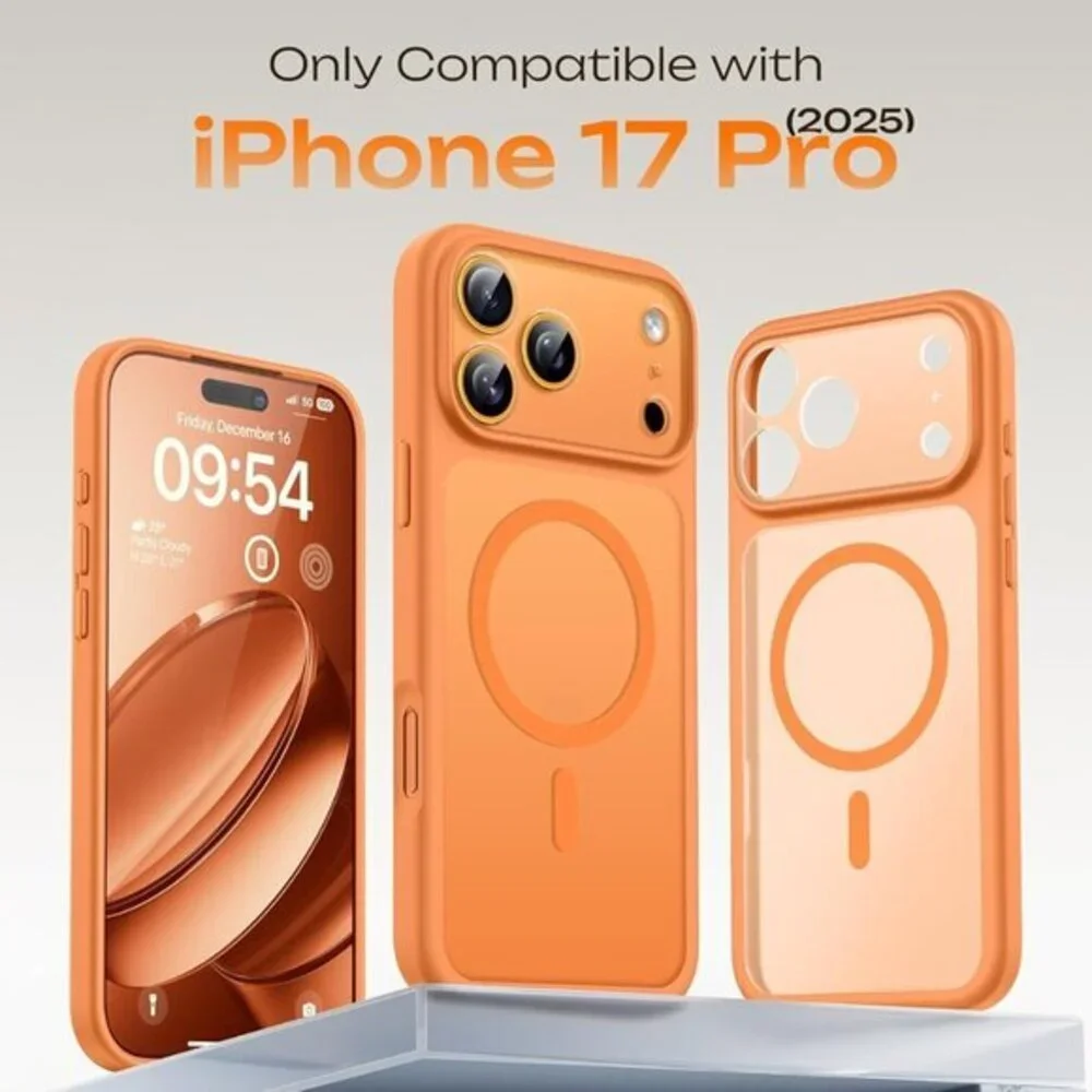 TOCOL for iPhone 17 Pro Case, Full Camera Protection, Built-in Magnetic Ring, Co